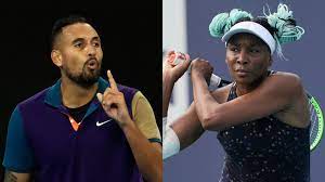 Coco gauff will face venus williams in a grand slam first round again while defending champion novak djokovic has been drawn in the same half as roger federer. Wimbledon 2021 Nick Kyrgios And Venus Williams Team Up For Mixed Doubles At All England Club Tennis News Sky Sports