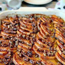 Candied Sweet Potato Casserole Recipe Side Dishes With Sweet Potatoes Orange Juice Sweet Potato Casserole Sweet Potato Recipes Casserole Sweet Potato Recipes