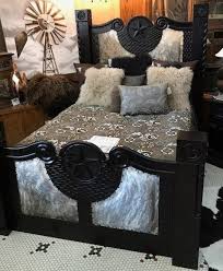 Jasper Star Cowhide Western Bed Western Bedroom Western Bedding Cowhide Western