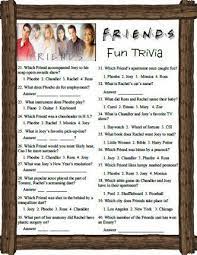 Friends Trivia Questions And Answers Friends Trivia Fun Trivia Questions Trivia Questions For Kids
