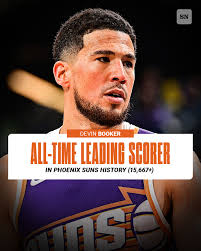 Devin Booker is now at the top of the Phoenix Suns' all-time scoring list 👏