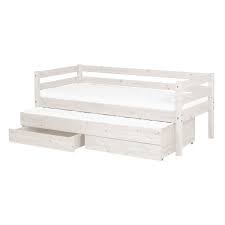 Funktionsbett mit 2 liegeflächen 3 schubladen kinderbett gästebett sofabett ulli massivholz weiß 90 x 200 cm inkl. Flexa Classic Kinderbett Weiss Mit Ausziehbett Schubladen Kidswoodlove