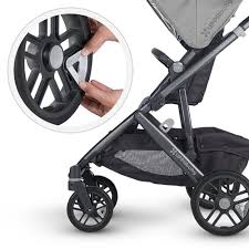 Squeeze button at top and slide handle to one of three desired . Wheel Reflectors Uppababy