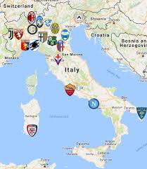 It evolved from the old first division in 1992 and since then a total of 49 football teams have competed in it. Italian Football Clubs Map
