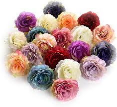 Shop the finest selection of artificial ; Flower Heads In Bulk Wholesale For Crafts Silk Artificial Peony Flower Head For Garden Wedding Decoration Diy Brooch Fake Flowers Party Birthday Home Decor 20pcs Lot 6cm Colorful Amazon Co Uk Home Kitchen
