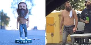 Shop your style at shopbop.com! Shirtless Joe Thornton Bobblehead Also Comes With Skunk Stripe In Beard