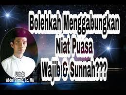 Apakah Boleh Menggabungkan Niat Puasa Wajib Dan Sunnah Ustadz Abdul Somad Lc Ma Youtube
