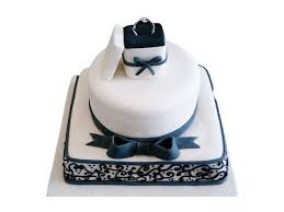 Here's what wedding cakes will look like next year. Black White Engagement Ring Cake
