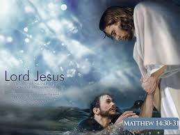Image result for jesus and peter on water