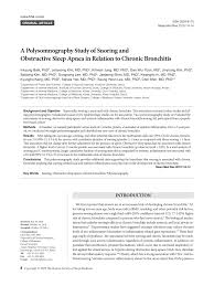 Teaser launched song launching : Pdf A Polysomnography Study Of Snoring And Obstructive Sleep Apnea In Relation To Chronic Bronchitis