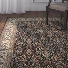 Black Brown And Beige Area Rugs Astoria Grand Bayhills Acrylic Black Brown Area Rug Area Rugs Rugs Aqua Area Rug