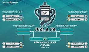 Perlawanan bermula pada 13 februari dan berakhir pada 7 julai. Keputusan Perlawanan Piala Fa Malaysia 2017 1 Mei 2017 Cute766