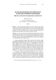 Puis l'apôtre paul occupe pratiquement les 2/3 du livre (9 à 28). Pdf Actes Apocryphes Des Apotres Et Actes Des Apotres Canoniques Etat De La Recherche Et Perspectives Nouvelles Ii Revue D Histoire Et De Philosophie Religieuses 84 4 2004 P 419 441 Remi Gounelle Academia Edu