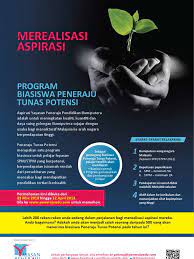 Biasiswa pendidikan dalam negara (ipta). 1 Biasiswa Tunas Potensi