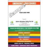 generic emergency procedure flipchart guide packs of 10