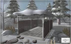 Baurecht, preise, fotos, prospekte, 3d konfigurator für einzel & doppelcarport, bausatz. Second Life Marketplace Roost Foxford Hill Carport Snow Roof