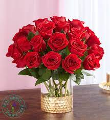 Rose flower bouquet romantic flowers for her. Classic Red Roses By Real Simple Fresh Flowers Arrangements Rose Flower Wallpaper Flower Vase Arrangements
