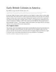 How to cheat on newsela (pause). Colonies Bellwork Newsela Early British Colonies In America By Ushistory Org On 03 28 17 Word Count 1 153 A Painting Showing The Life Of Southern Course Hero