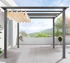 Learn how to build your own shady pergola for your patio, deck or garden. Diy Pergola Kit Canopy Included Gardenista