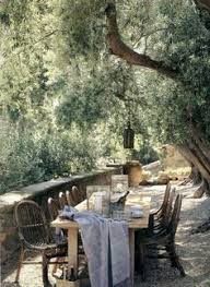 Table Et Chaises De Jardin Pas Cher De Style Rustique En Bois Massif Tuscanstyle Tuscan Style Outdoor Patio Set