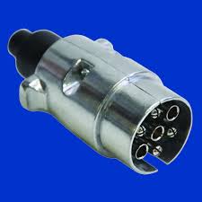 7 Poliger Stecker Aus Kunststoff Oder Metall Fur Anhanger Kipper Wohnwagen Etc Kipper Kunststoff Wohnwagen