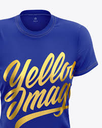 Download Women S T Shirt Mockup In Apparel Mockups On Yellow Images Object Mockups