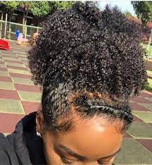 Crowned with a central hair accessory that goes all the way to your forehead this is one of the hairstyle ideas for black ladies where you are allowed to be completely crazy consequently, afro ladies can highlight some hair strands randomly to create the same appealing. Natural Hair Gel For Black Hair Curly Hairstyles Natural Long Natural African Hair Natural Hair Styles Easy African Natural Hairstyles Natural Hair Styles