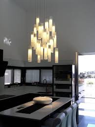 Center the chandelier in the middle of the island. Shabbat Candles Over Kitchen Island Chandelier Candle Chandelier Chandelier Custom Glass