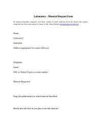Can be used as a cover letter of job application for lab. Free 23 Laboratory Request Form Templates In Ms Word Pdf Excel Free Premium Templates