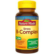 Each vitamin has its own side effects. Stress B Complex Tablets Vitamin C And Zinc Included Nature Made