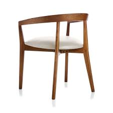 Cullen Dark Stain Sand Round Back Dining Chair Crate And Barrel Round Back Dining Chairs Dining Chairs Leather Dining Room Chairs
