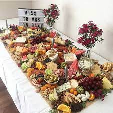 We work with you to create unique grazing tables, platters or boards to suit your personal style, or to fit with a particular theme. Table Size Fruit Cheese Buffet Food Platters Party Platters Food Displays