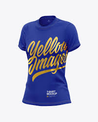 Download Women S T Shirt Mockup In Apparel Mockups On Yellow Images Object Mockups