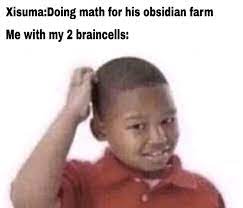 Maybe you would like to learn more about one of these? Kid Scratching His Head Xisuma Doing Math Me Hermitcraftmemes