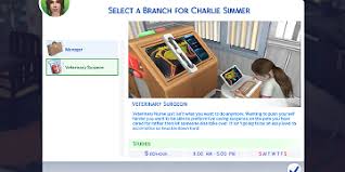 Veterinarian career in sims 4 might get a little boring after a while. Mod The Sims Veterinary Career Working With Pc 1 77 131 1030 But Has Text Missing On 1st Branch