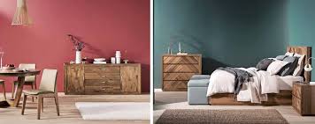To warm up a bright bedroom without painting all the surfaces something other than classic white, cover one wall in a printed covering and another in a warm, neutral color. Furniture Bedroom Colour Ideas To Brighten Your Home Harvey Norman Australia