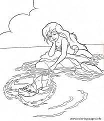 ⭐ free printable the little mermaid coloring book. Ariel Always Thinking About Eric Little Mermaid S8973 Coloring Pages Printable