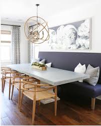 banquette style seating in a small