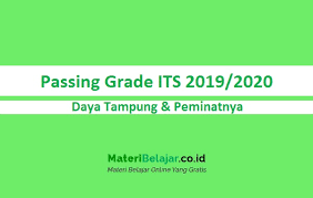 Passing Grade Its 2019 2020 Dan Daya Tampung Peminatnya
