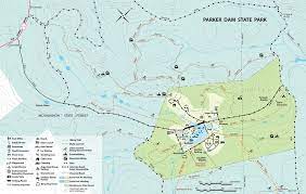 The park is the western trailhead of the quehanna trail system. Parker Dam State Park Maplets