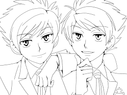 Print and color your favorite coloring. Anime Coloring Page 3 Hikaru Kaoru By Haseokamiya On Deviantart
