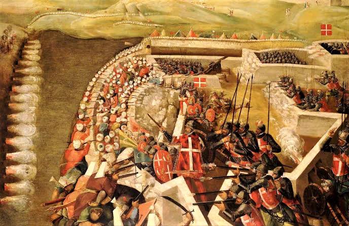 O Grande Cerco de #Malta ocorreu em 1565, quando o Imp?rio Otomano tentou conquistar a ilha de Malta, ent?o controlada pelos Cavaleiros Hospital?rios. O cerco durou quase quatro meses, de 18 de