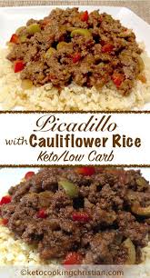 Picadillo With Cauliflower Rice Keto And Low Carb Low Carb Keto Recipes Keto Diet Recipes Low Carb Diet Recipes