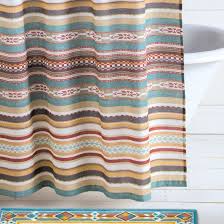 Desert Plains Aztec Pattern Shower Curtain Southwestern Shower Curtains Farmhouse Shower Curtain Country Western Decor