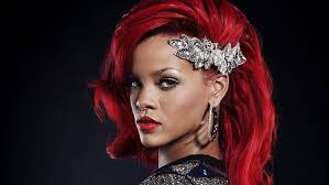Rihanna, Singer, red, hair, 4K, HD wallpaper