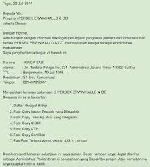 Contoh Surat Lamaran Kerja Smk Surat Pimpinan Tanda