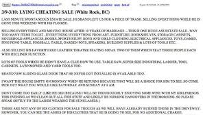 Wife Holds Cheating Husband Sale Cheating Husband Cheating Craigslist Funny