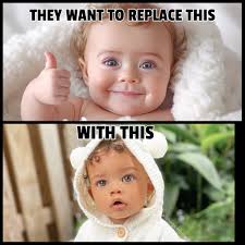 You do it to yourselves. Here's a per capita you win at. Your birthrates  per capita are dropping.