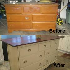 Eddie wanted to make it a little more elaborate so that it looked as much like a piece of kitchen cabinetry as possible. Rddkii33 Ideas Here Rustic Diy Dresser Kitchen Island Idea Collection 4552