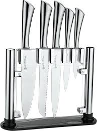 Premium Class Stainless Steel Kitchen 6 Piece Knives Set Plus An Acrylic Stand Best Kitchen Knife Set Knife Set Kitchen Cooking Knife Set